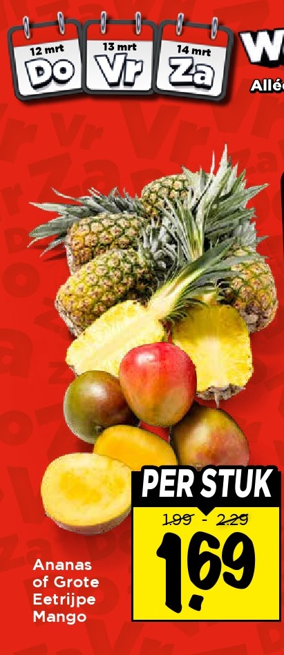 Ananas of Grote Etrog Mango