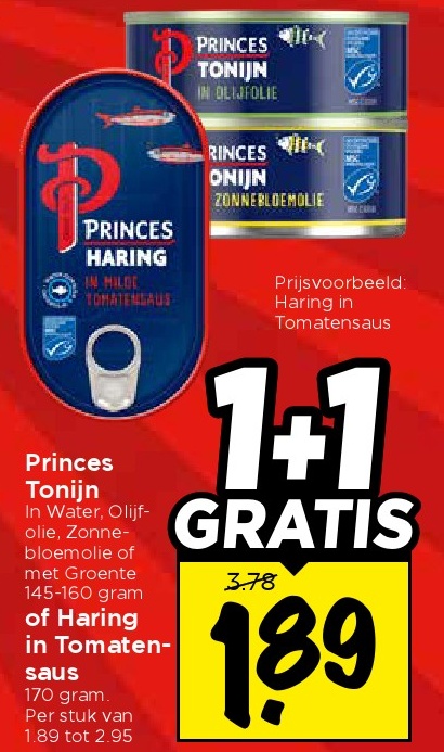 Princes Tonijn in Tomatensaus