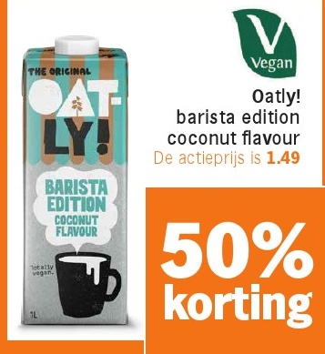 Oatly! barista edition coconut flavour