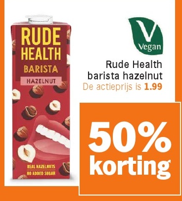 Rude Health barista hazelnut