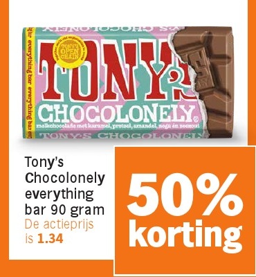 Tony's Chocolonely everything bar 90 gram