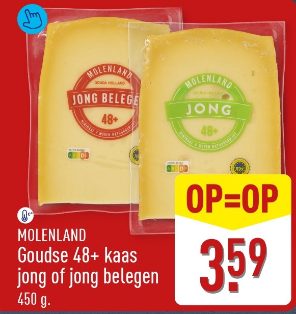 Goudse 48+ kaas jong of jong belegen