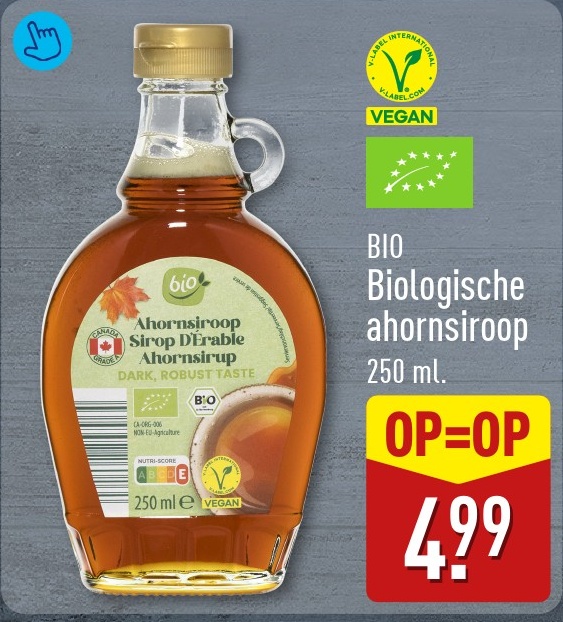 BIO Biologische ahornsiroop 250 ml.