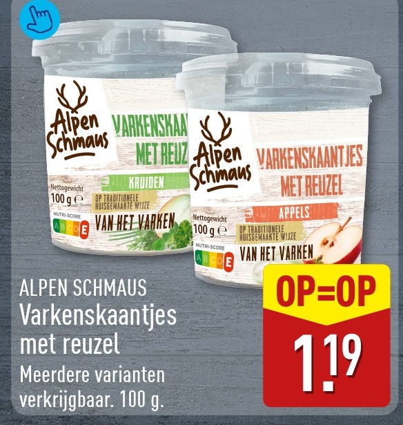 Alpen Schmaus Varkenskaantjes met reuzel