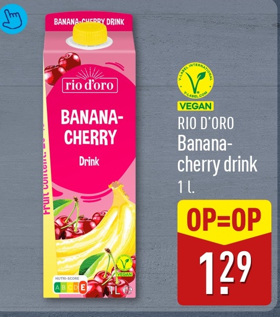 RIO D'ORO Banana-cherry drink 1 L.