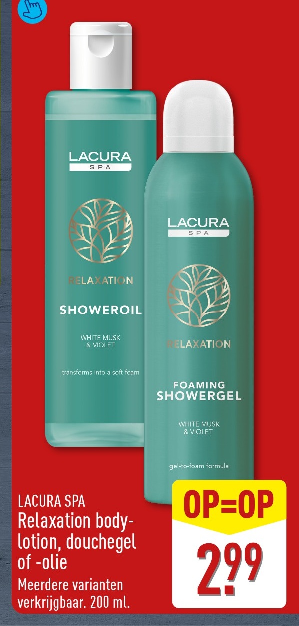 LACURA SPA Relaxation body-lotion, douchegel of -olie