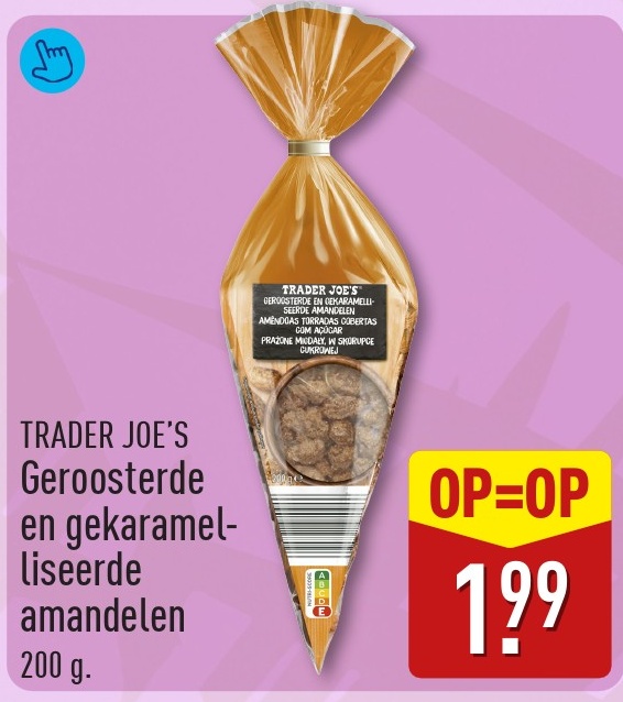 TRADER JOE'S Geroosterde en gekarameliseerde amandelen