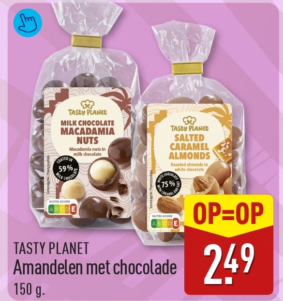 Tasty Planet Amandelen met chocolade