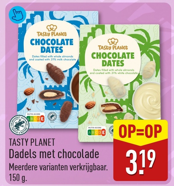 Dadels met chocolade