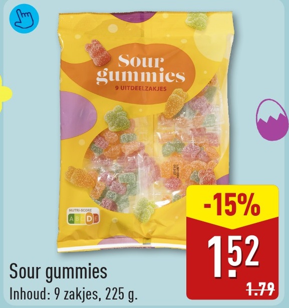 Sour gummies