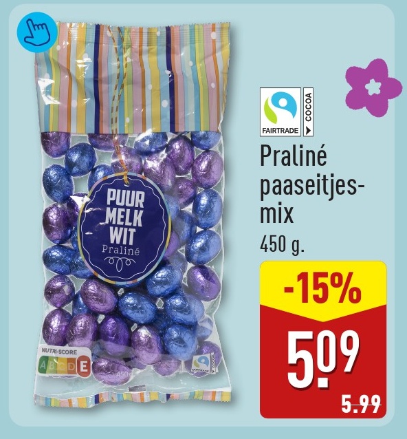 Praliné paaseitjes-mix