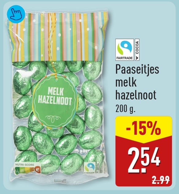 Paaseitjes melk hazelnoot