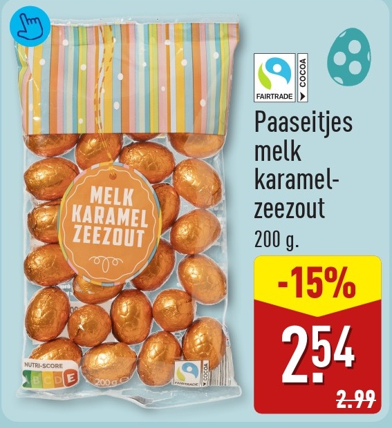 Paaseitjes melk karamelseezout