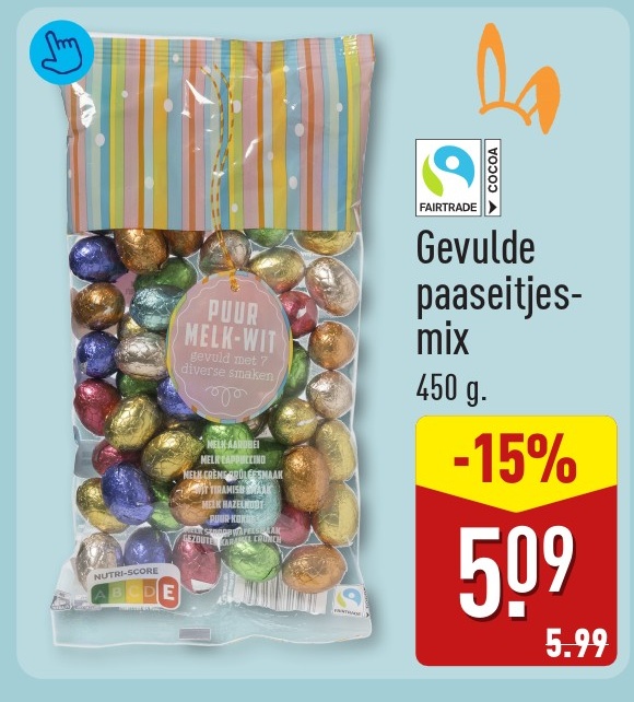 Gevulde paaseitjes-mix