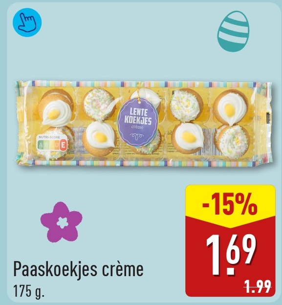 Paaskoekjes crème