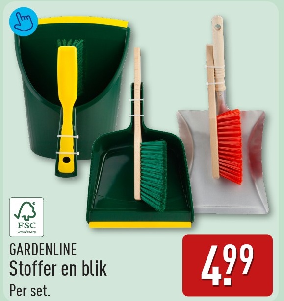 GARDENLINE Stoffer en blik
