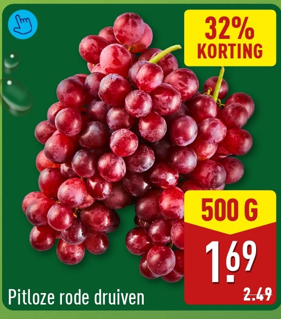 Pitloze rode druiven