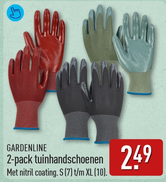 GARDENLINE 2-pack tuinhandschoenen