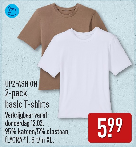 2-pack basic T-shirts