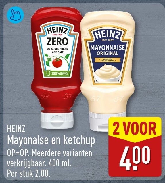 HEINZ Mayonaise en ketchup
