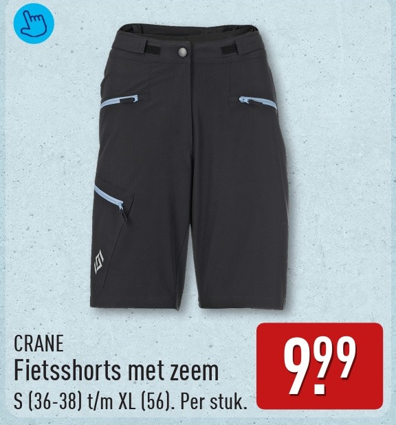 CRANE Fietsshorts met zeem