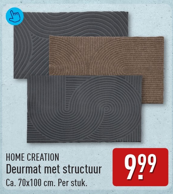 Deurmat met structuur