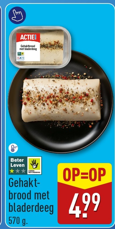 Gehakt-brood met bladerdeeg