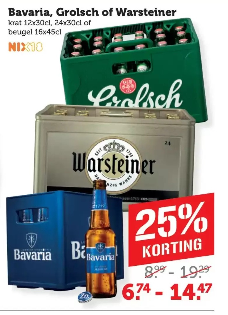 Bavaria, Grolsch of Warsteiner