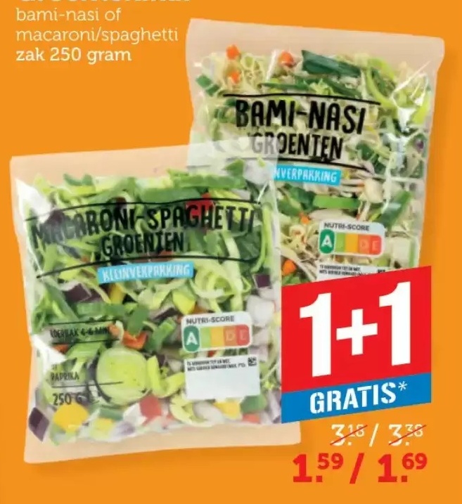 Bami-Nasi Groenten