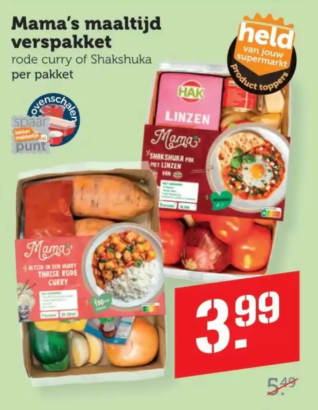Mama's maaltijd verspakket