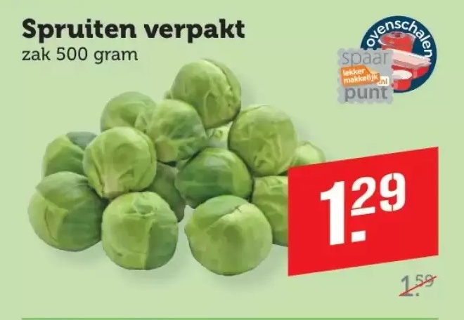 Spruiten verpakt