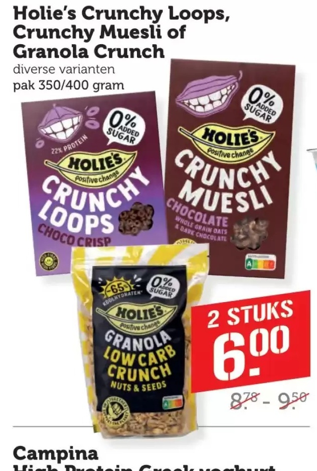 Holi's Crunchy Loops, Crunchy Muesli of Granola Crunch