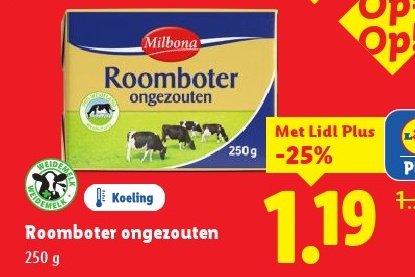 Roomboter ongezouten