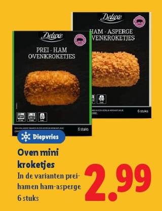 Oven mini kroketjes