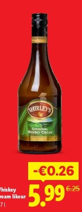 Shirley's Whiskey Cream Liqueur