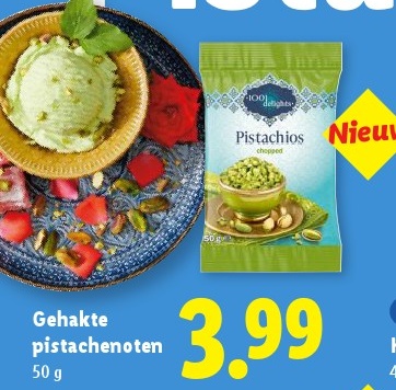 Gehakte pistachenoten