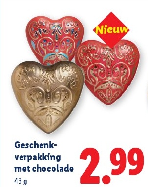 Geschenkverpakking met chocolade