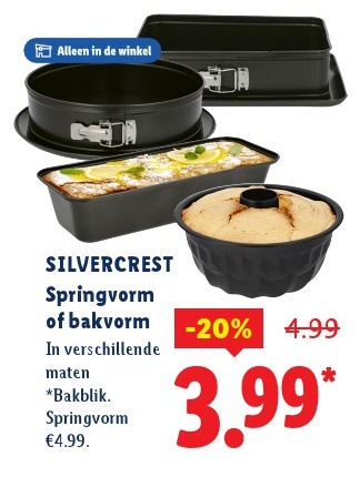 SILVERCREST Springvorm of bakvorm