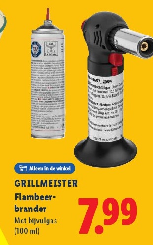 GRILLMEISTER Flambeer-brander