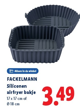 FACKELMANN Siliconen airfryer bakje