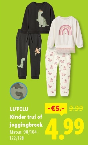 LUPILU Kinder trui of joggingbroek