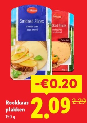 Rookkaas plakken