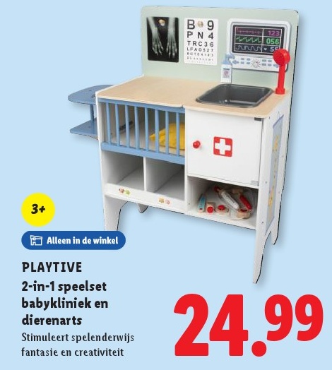 PLAYTIVE 2-in-1 spe set babyklinie k en dierenarts