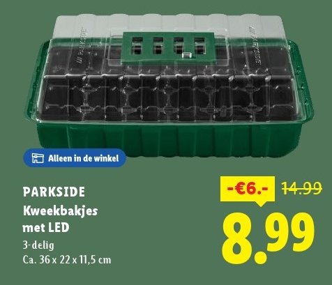 PARKSIDE Kweekbakjes met LED