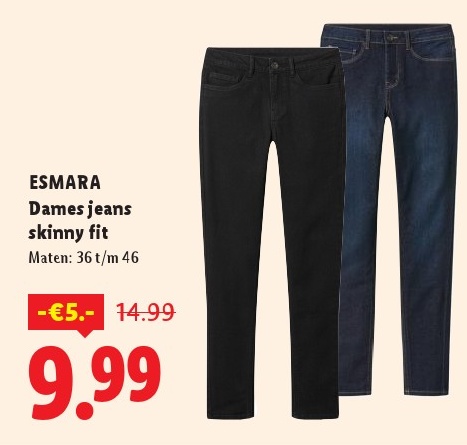 ESMARA Dames jeans skinny fit