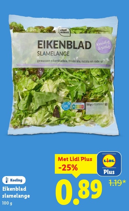 Eikenblad Slamelange