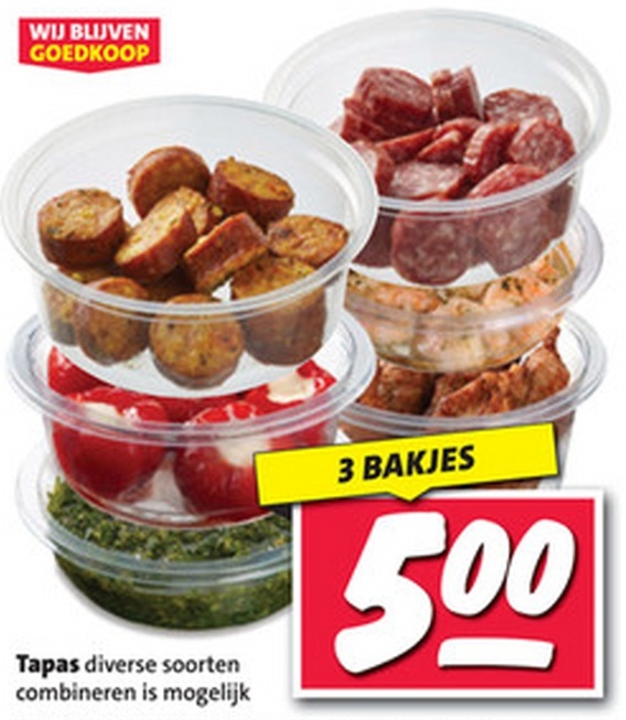 Tapas diverse soorten