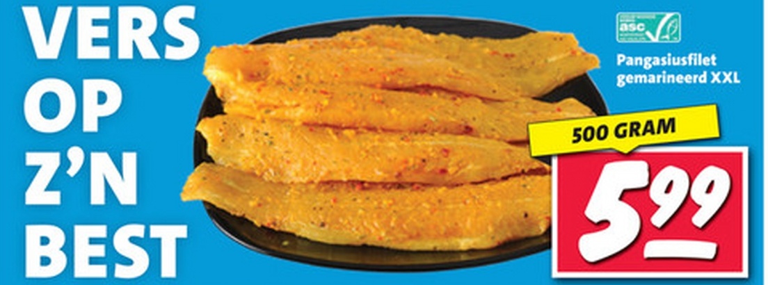 Pangasiusfilet gemarineerd XXL