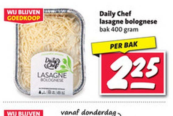 Daily Chef lasagne bolognese