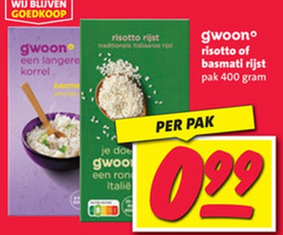 gwoon risotto of basmati rijst